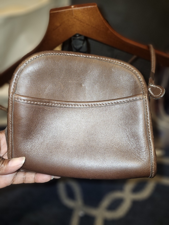 Coach Handbags - Coach Abbie Brown Leather Crossbody Bag